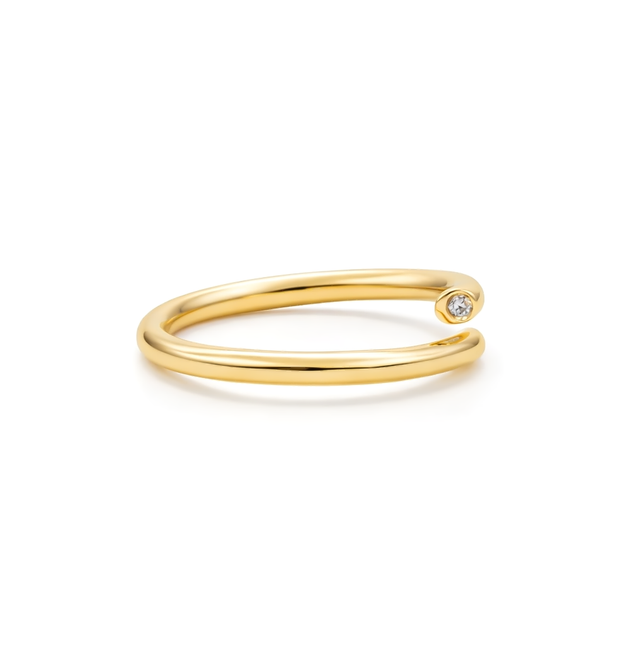 Diamond Gold  Ring18 KT  GW-2.64 G   NW-2.64 G   CVD-0.02 CTS  VVS