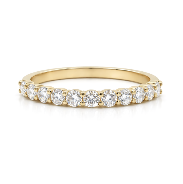 Diamond Gold Ring 18 KT  GW-2.66 G   NW-2.51 G   CVD-0.73 CTS  VVS