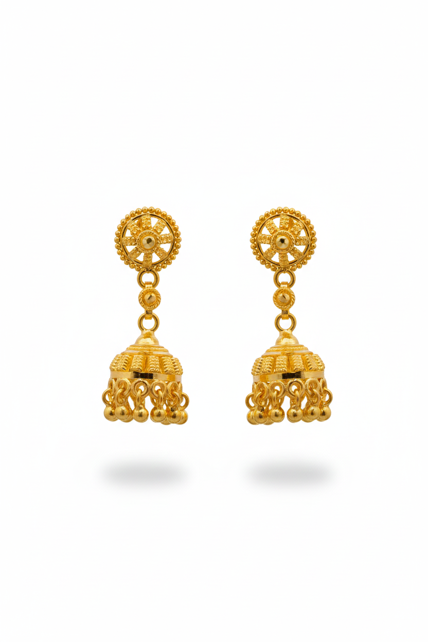 Gold Earrings 22 KT 5.6 G