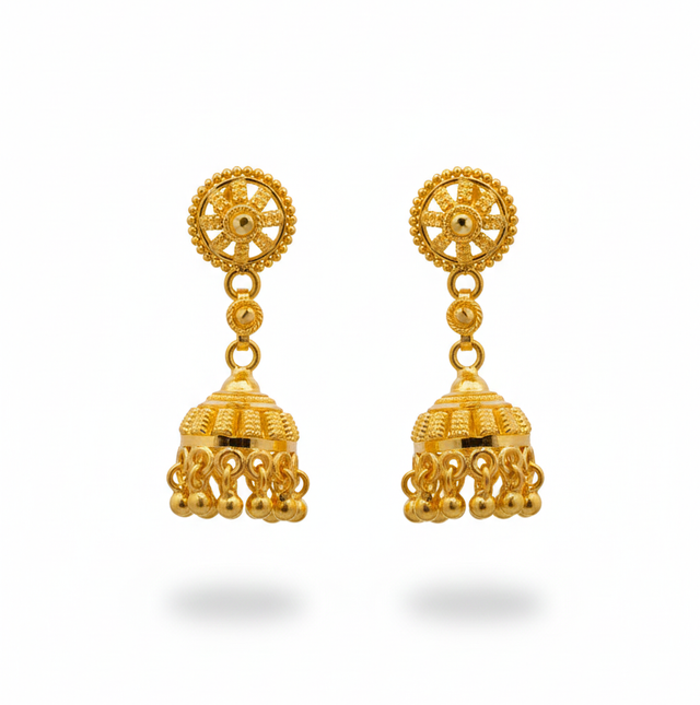 Gold Earrings 22 KT 5.6 G