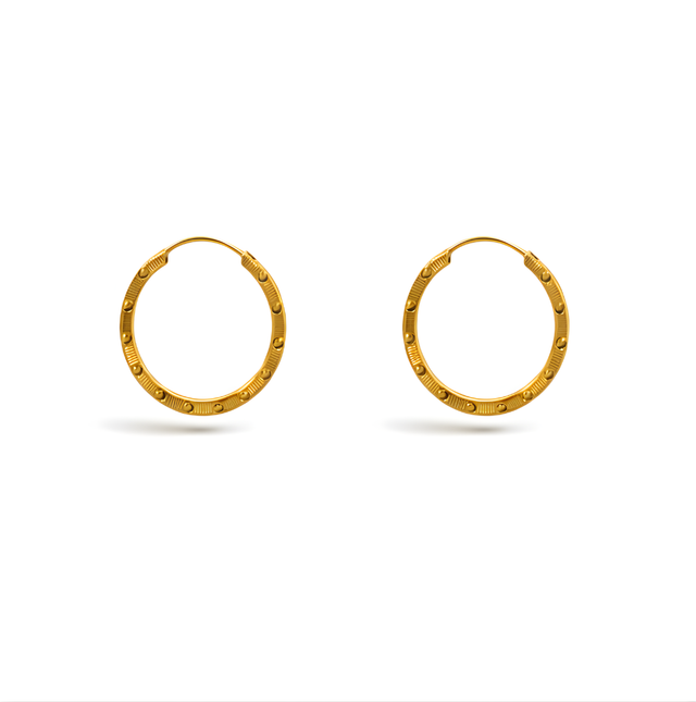 Gold Earrings  22KT 4.9 G
