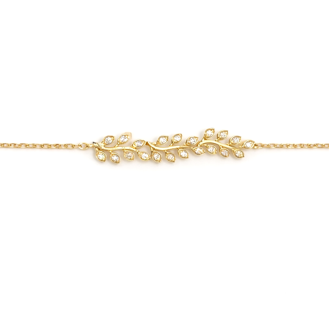 Diamond Bracelets 18 KT      GW-2.21 G  NW- 2.17 G  CVD- 0.2 CT  VVS