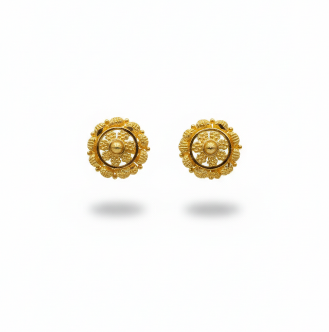 Gold Earrings 22KT 2.2 G