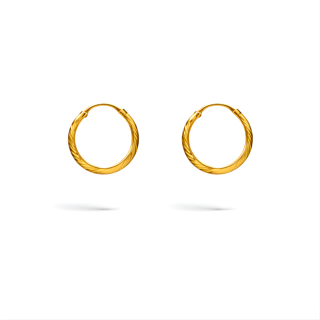Gold Earrings 22KT 2.6 G