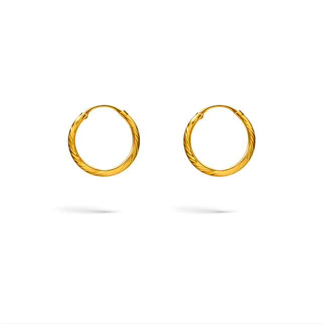 Gold Earrings 22KT 2.6 G