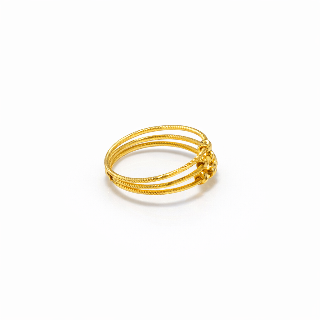 Double layer Ring 22KT 2.5 G