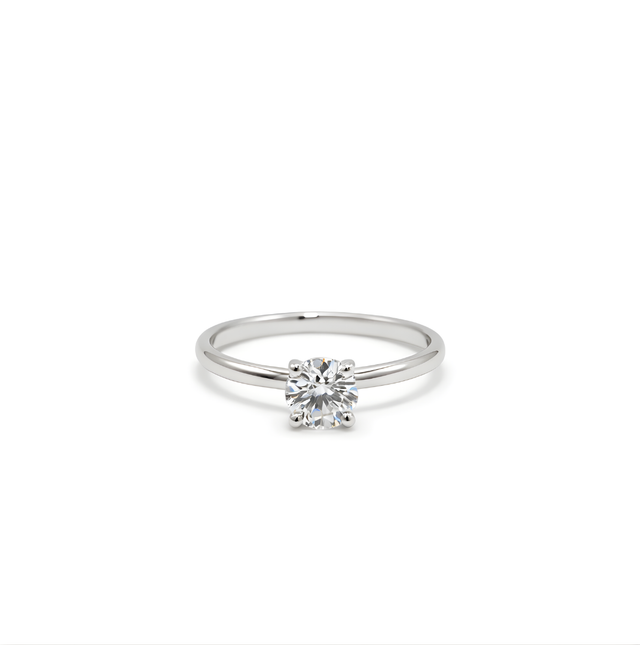 Diamond Ring 18 KT   GW-2.27 G   NW-2.09 G   CVD-0.11/0.81 CTS  VVS