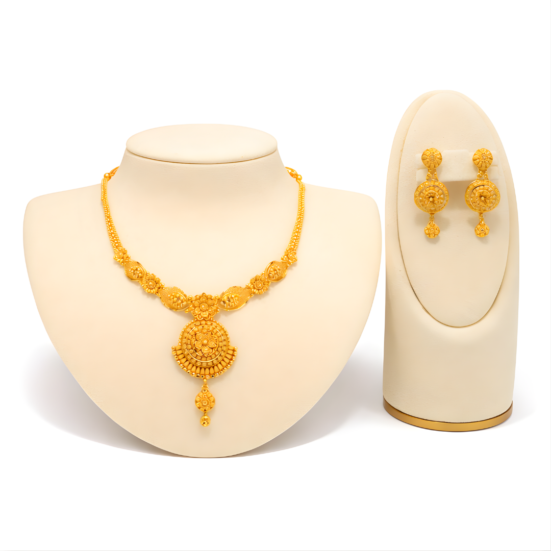 Necklace Set 22KT 24.5 G