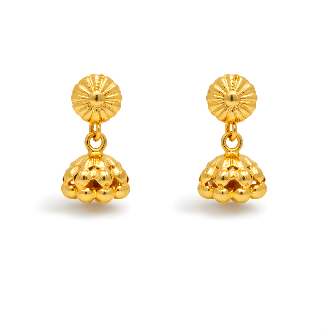 Gold Earrings 22KT 1.4 G