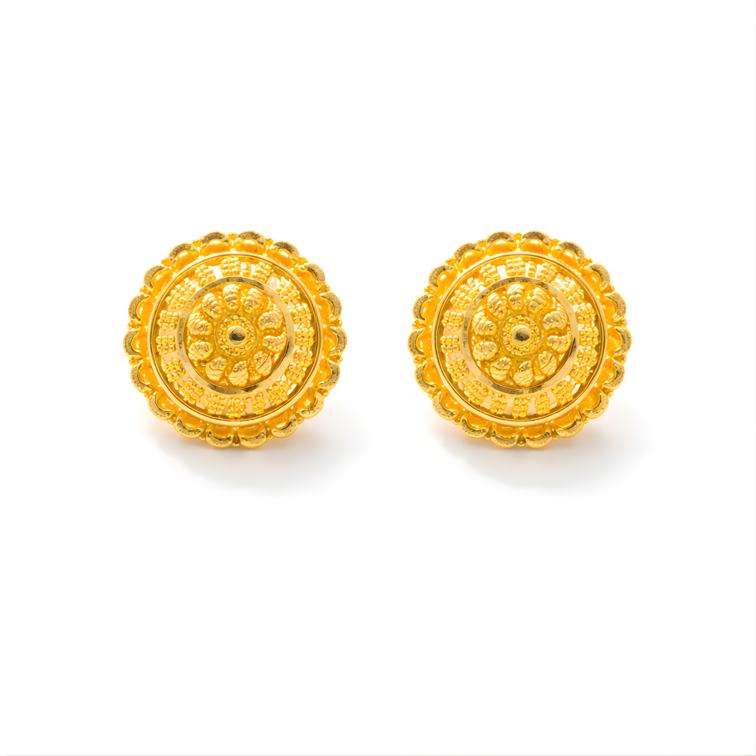 Gold Earrings 22KT 3.8 G