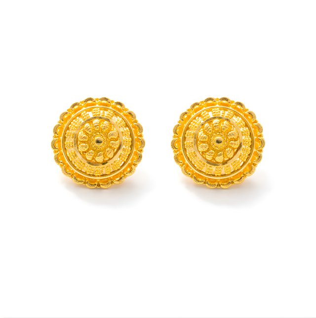 Gold Earrings 22KT 3.8 G