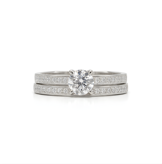 Diamond Ring 18 KT   GW-3.61 G   NW-3.32 G   CVD-0.54/0.91 CTS  VVS