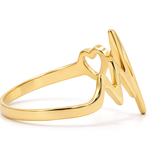 Gold Ring 18 KT  1.6 G