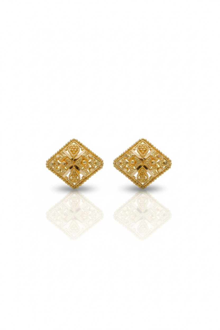 Gold Earrings 22KT 3.2 gram