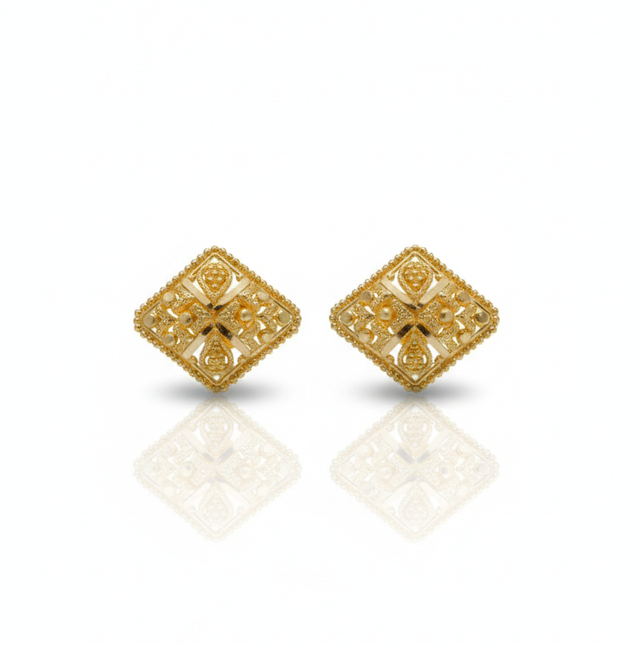 Gold Earrings 22KT 3.2 gram