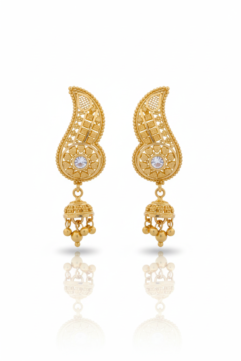 Gold Earrings 22KT 7.5 G