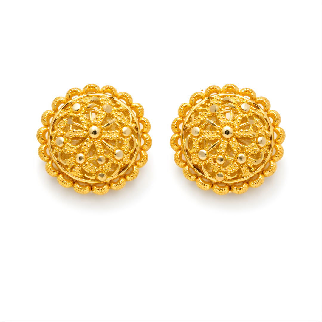 Gold Earrings 22KT 3.7