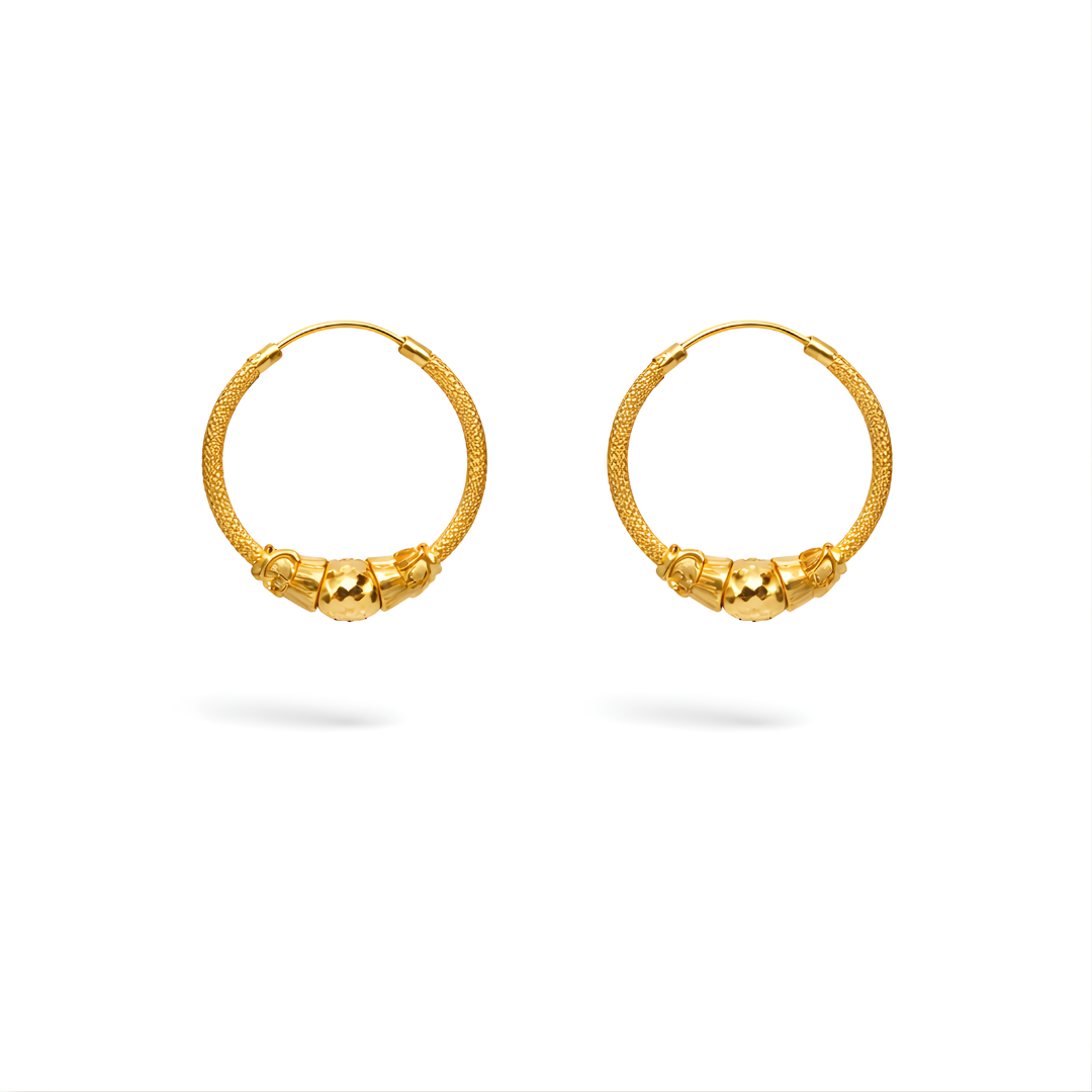 Gold Earrings 22KT 3.2 G