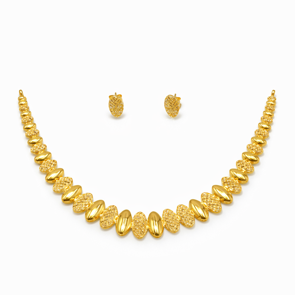 Gold NECKLACE SET  22KT  14 G