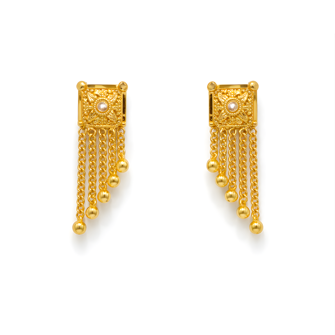 Gold Earrings 22KT 3.3 G