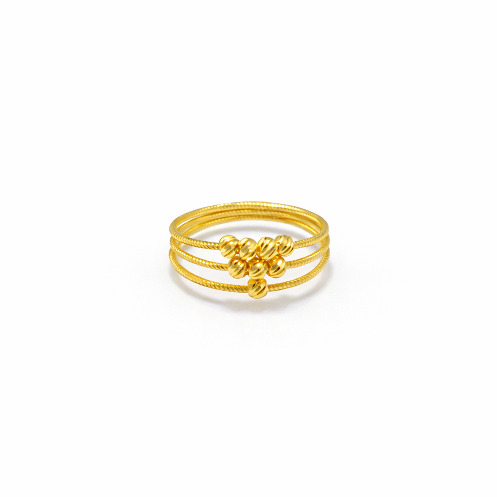 Double layer Ring 22KT 2.5 G