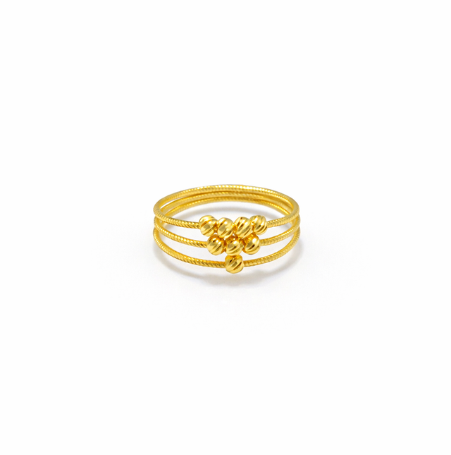 Double layer Ring 22KT 2.5 G