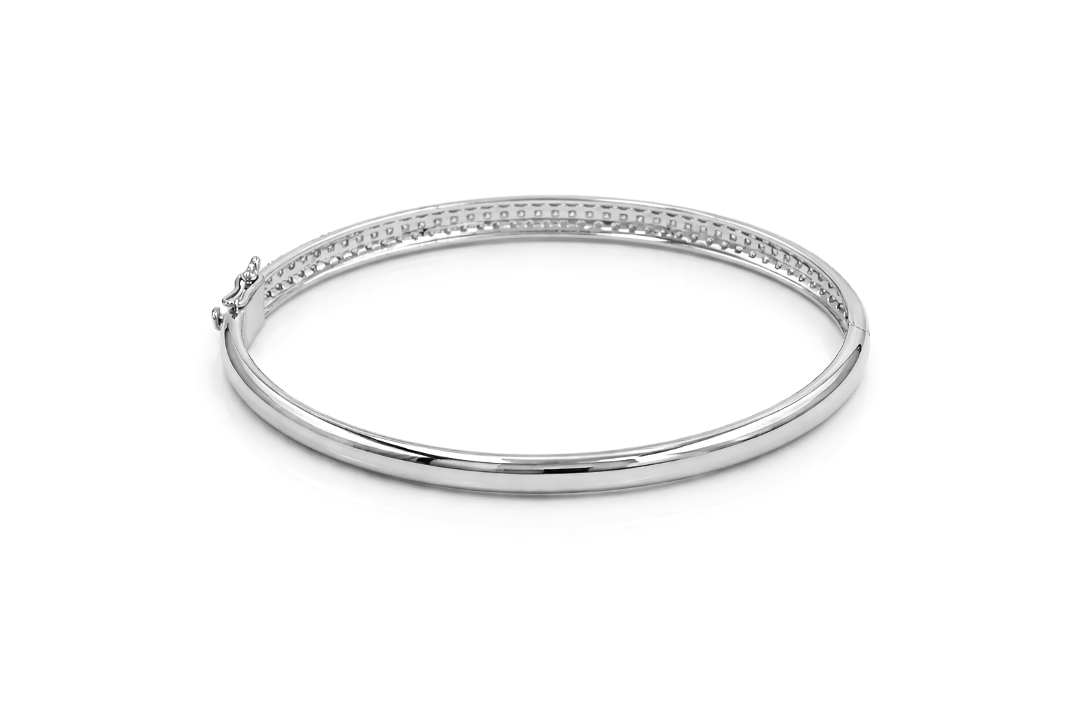 Diamond Bangles  18 KT    GW-13.23 G   NW-12.94 G   CVD-1.47 CTS  VVS