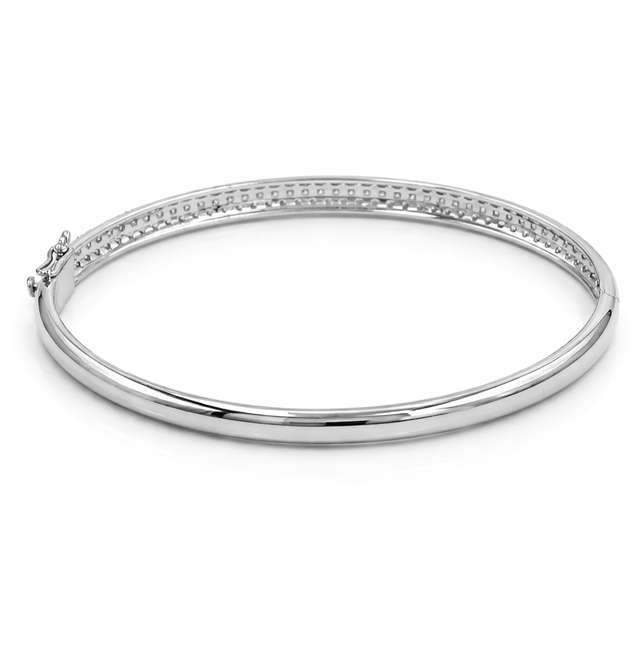 Diamond Bangles  18 KT    GW-13.23 G   NW-12.94 G   CVD-1.47 CTS  VVS