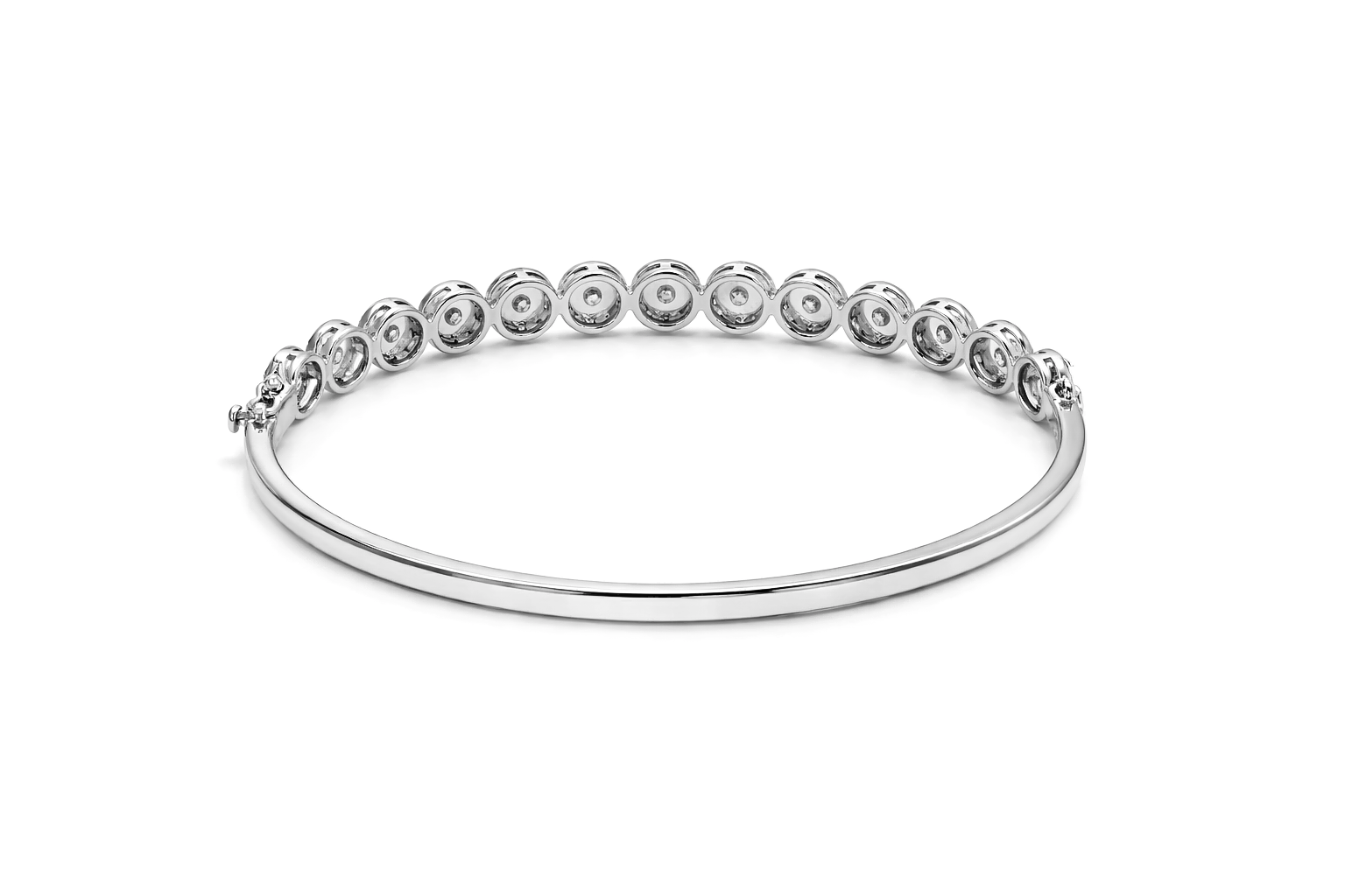 BANGLES 18 KT   GW-11.97 G   NW-11.41 G   CVD-2.79 CTS  VVS