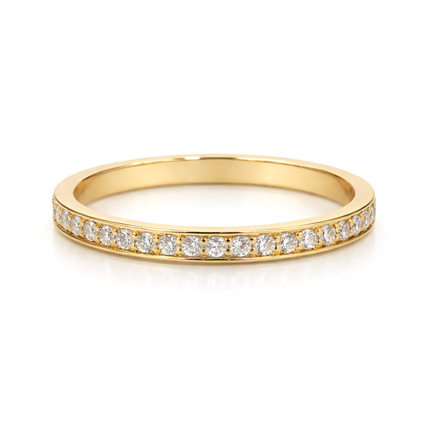 Diamond Gold Ring 18 KT  GW-2.33 G   NW-2.28 G   CVD-0.24 CTS  VVS