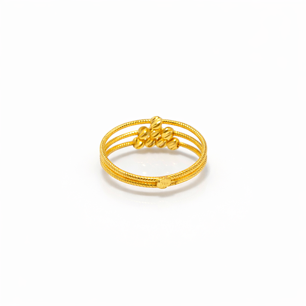 Double layer Ring 22KT 2.5 G