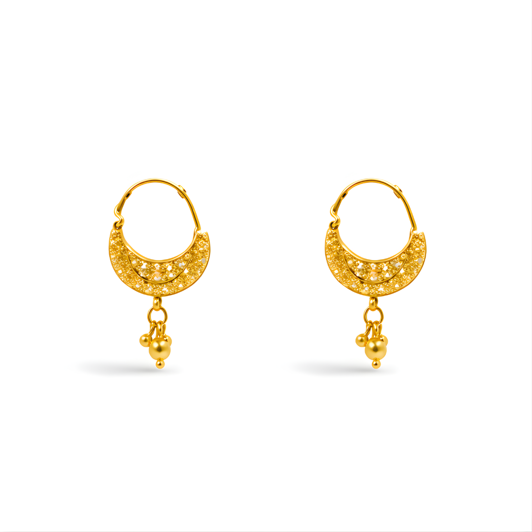 Gold Earrings 22KT 4.1 G