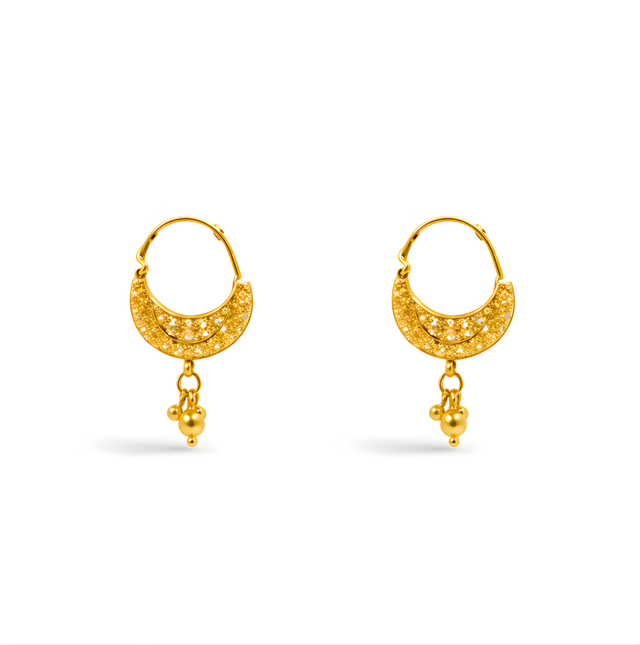 Gold Earrings 22KT 4.1 G