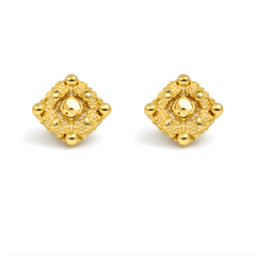 Gold Earrings 22KT 1.9 G