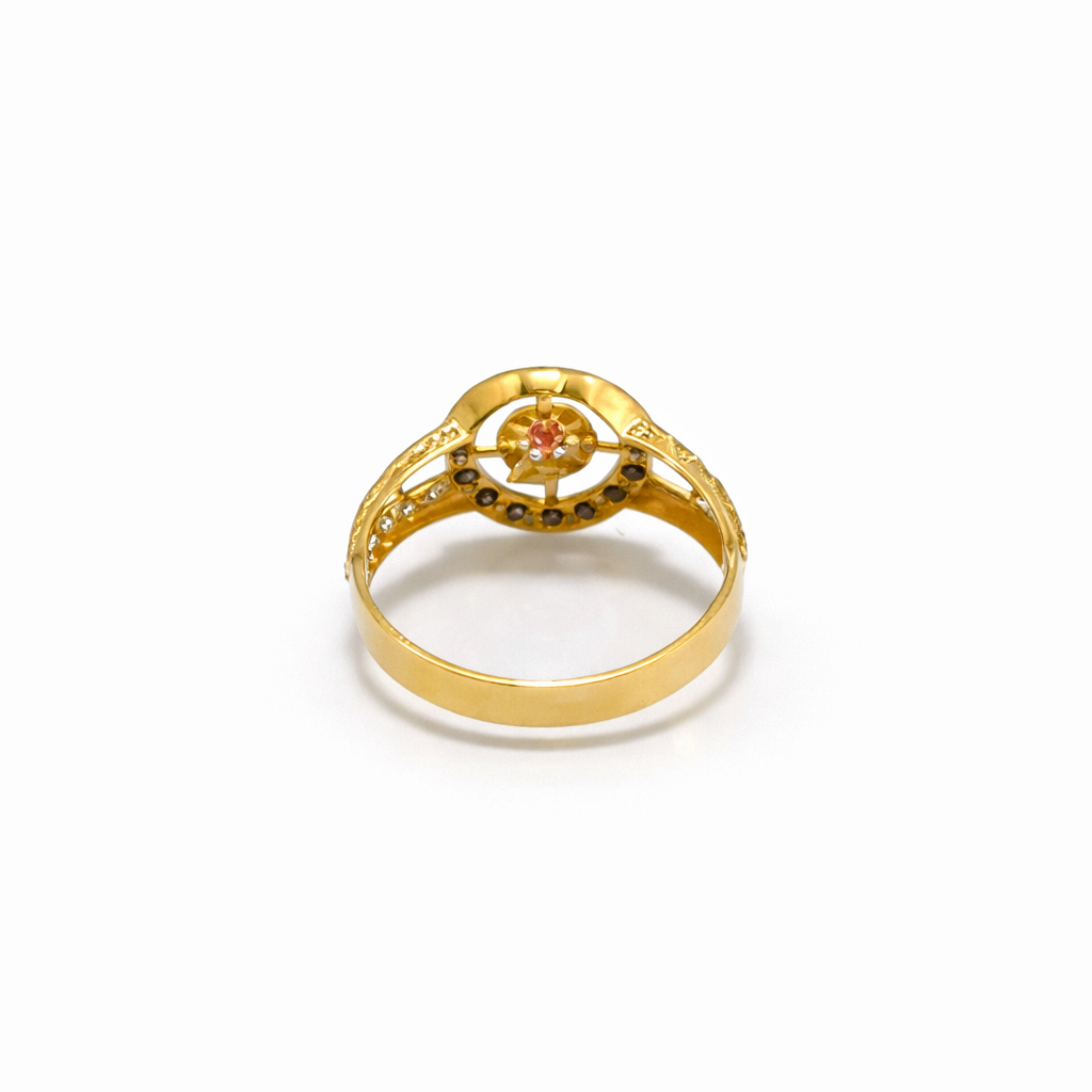Black Gold Ring 22KT   1.9 G
