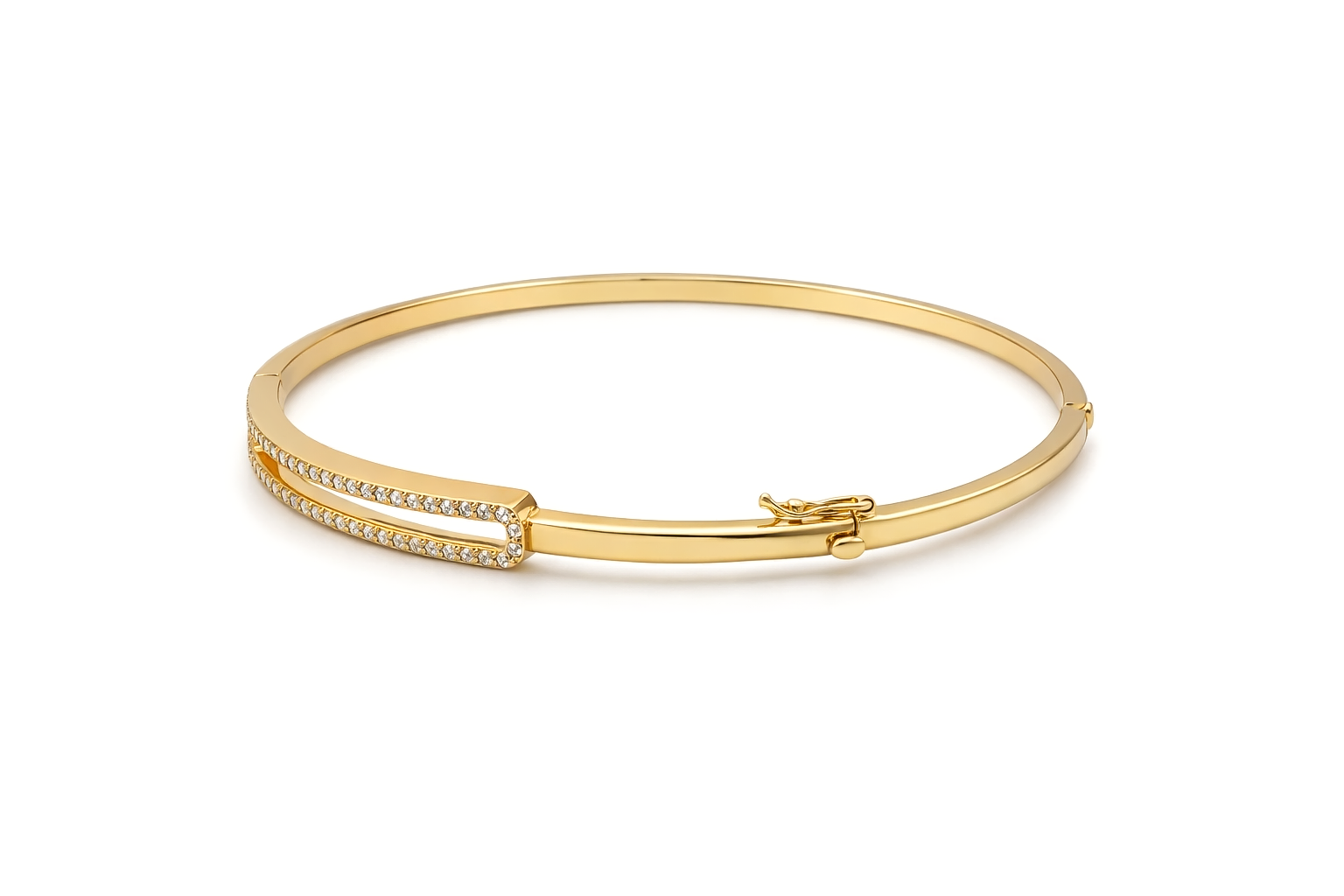 Diamond Bangles 18 KT  GW-11.37 G   NW-11.27 G   CVD-0.49 CTS   VVS