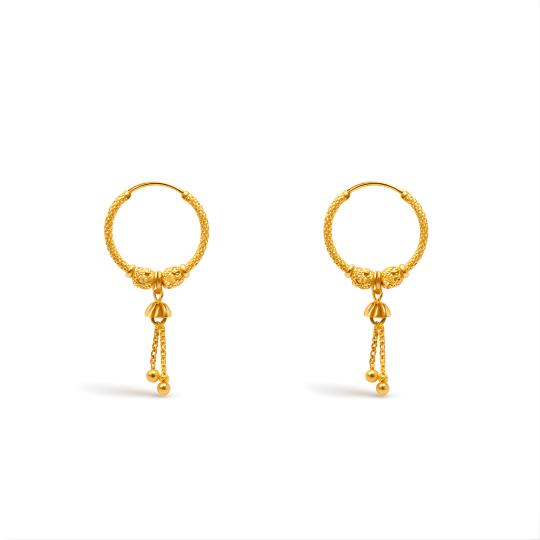 Gold Earrings 22KT 3 G