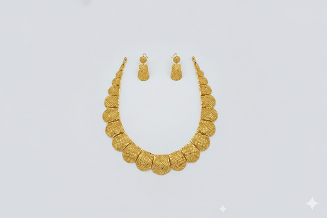 Gold Necklace set 22 KT 22 G