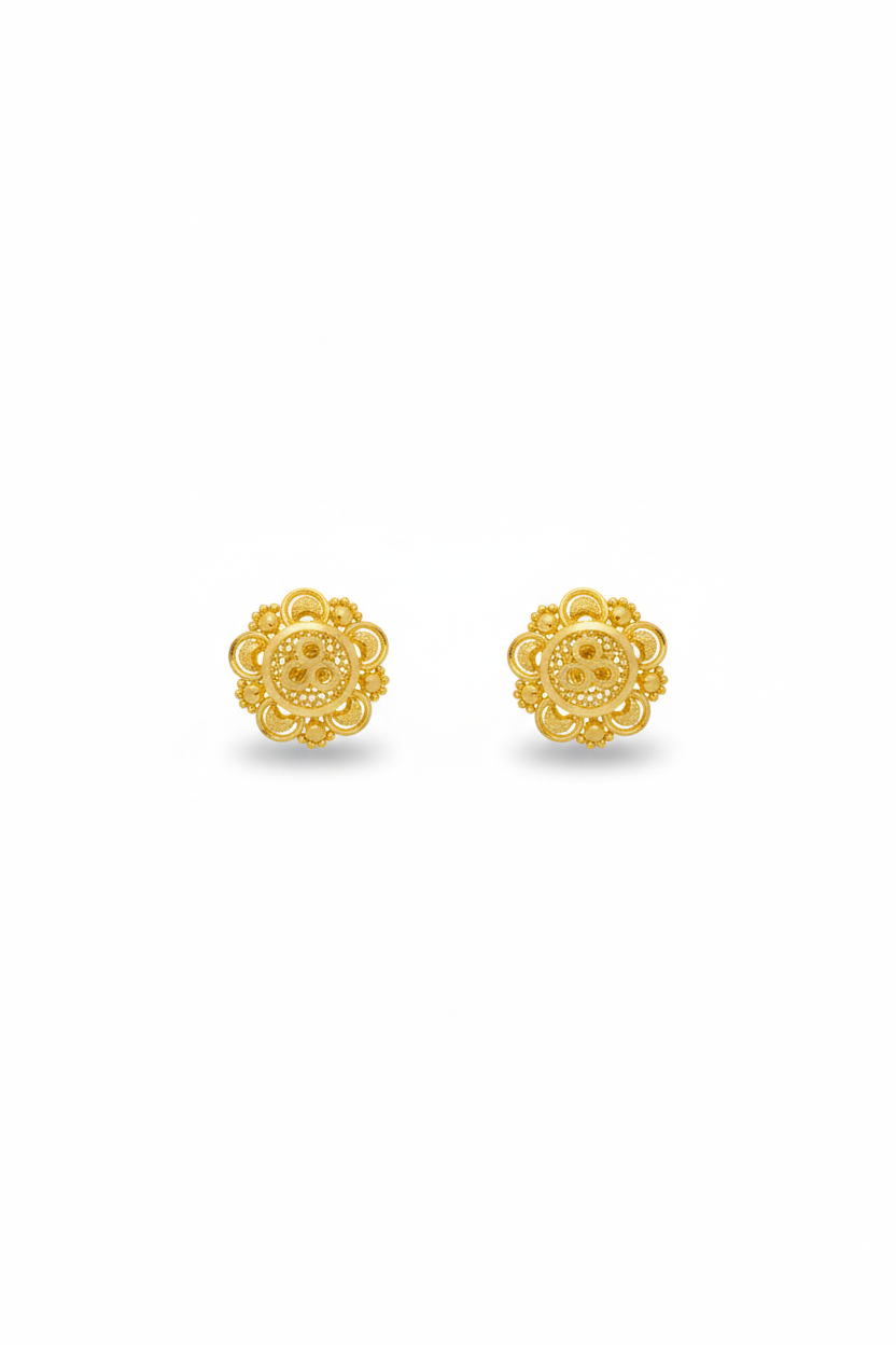 Gold Earrings 22KT 2.4 G