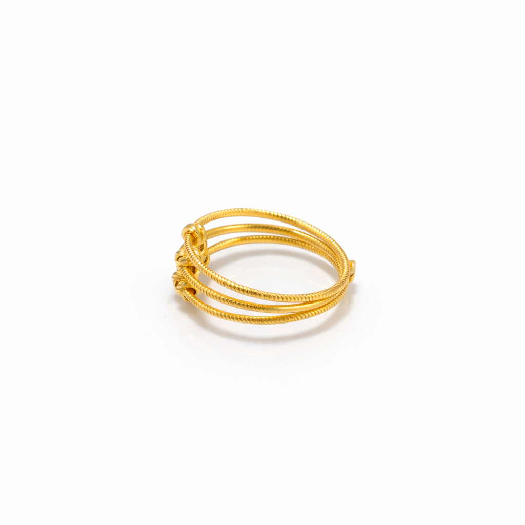 Double layer Ring 22KT 2.5 G