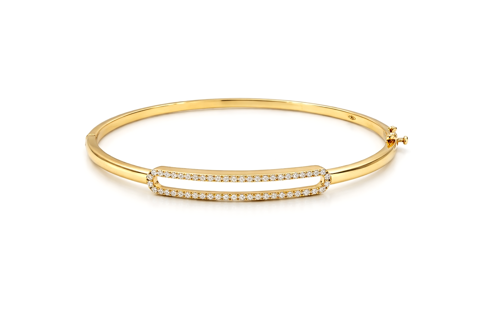 Diamond Bangles 18 KT  GW-11.37 G   NW-11.27 G   CVD-0.49 CTS   VVS