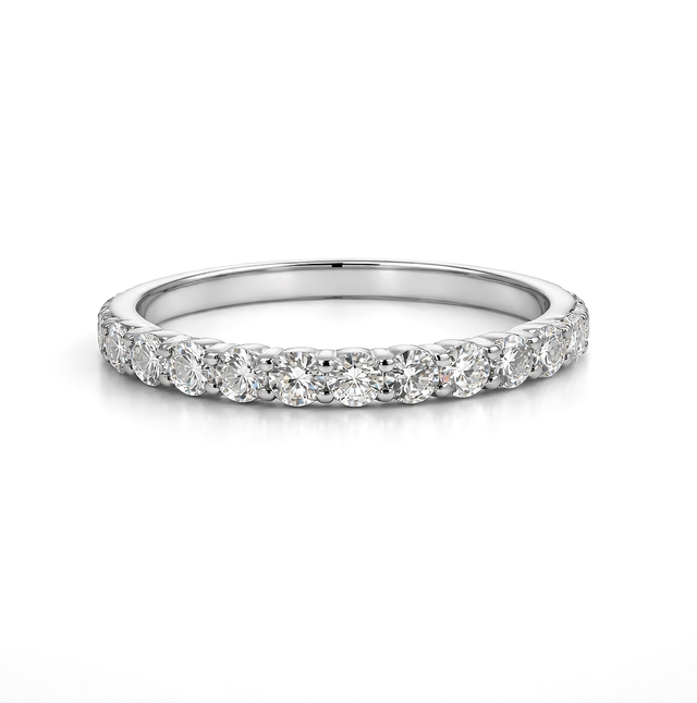Diamond Ring 18 KT   GW-2.2 G   NW-2.07 G   CVD-0.67 CTS   VVS