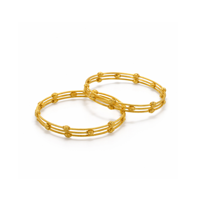 Gold Bangles 22KT 14.7 G