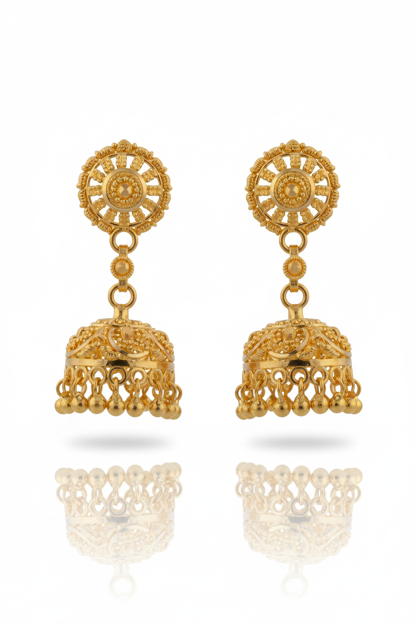 Gold Earrings  22KT 9.2 G