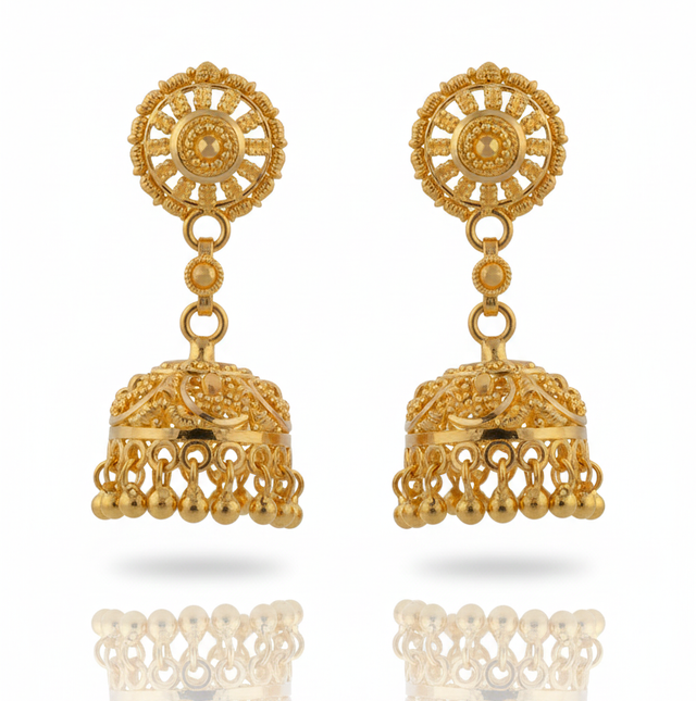 Gold Earrings  22KT 9.2 G