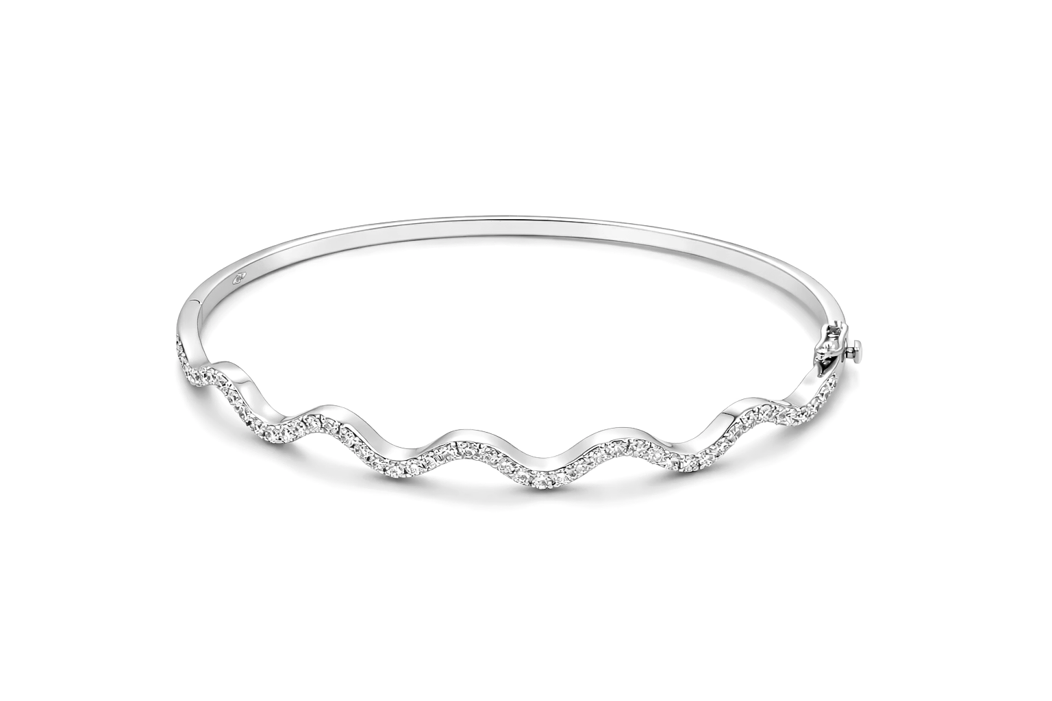Diamond Bangles 18 KT   GW-10.70 G  NW-10.5 G   CVD-0.97 CTS  VVS