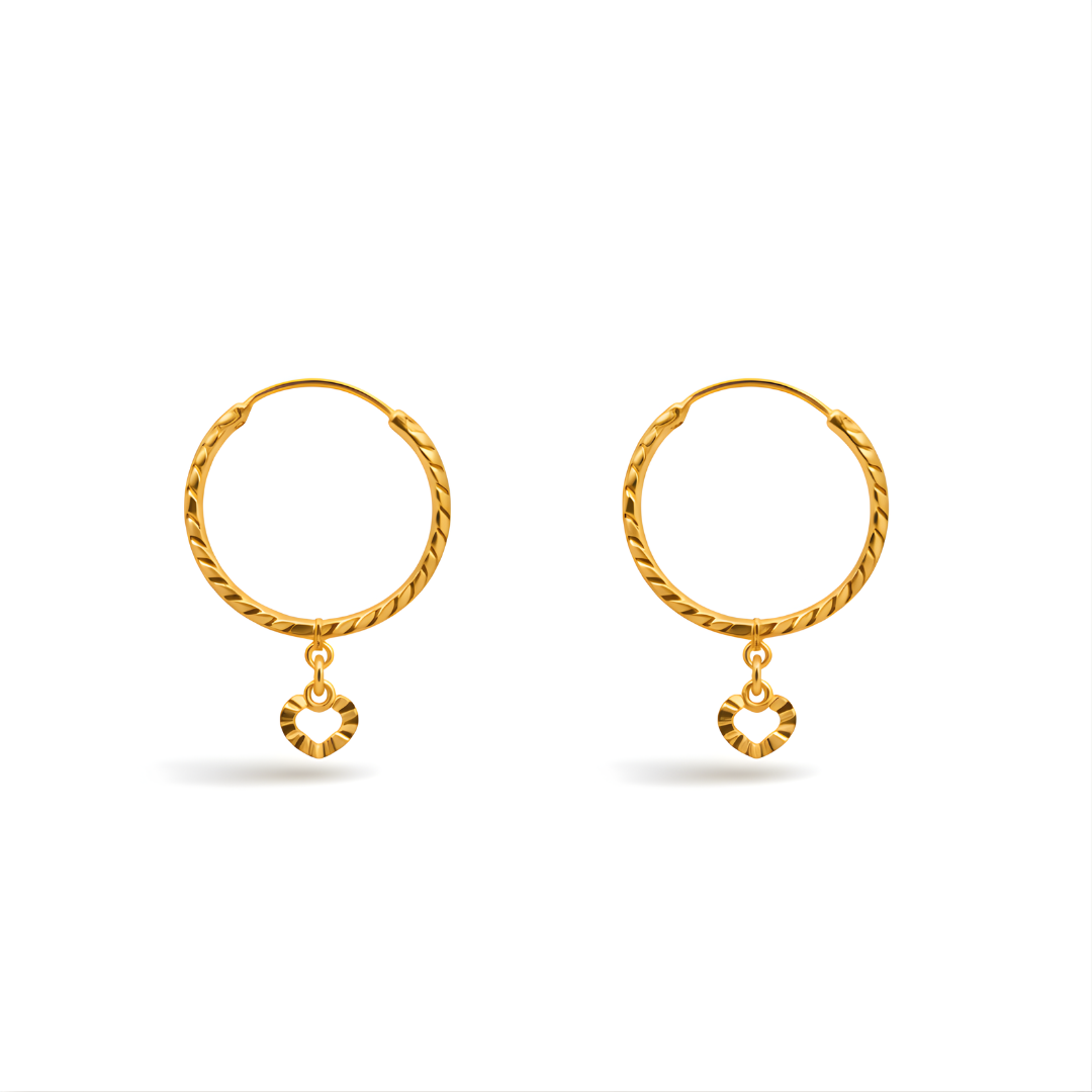 Hoop Earrings 22KT 1.2 G