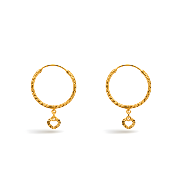 Hoop Earrings 22KT 1.2 G