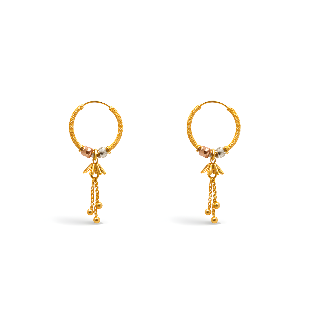 Gold Earrings  22KT 3.4 G