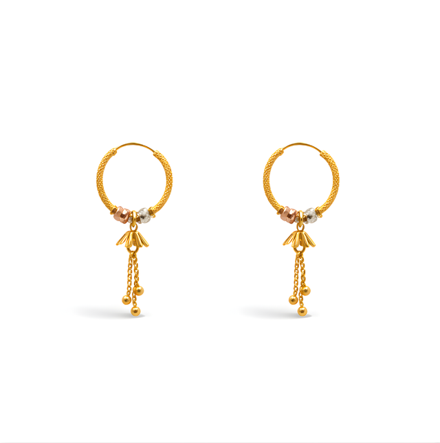 Gold Earrings  22KT 3.4 G